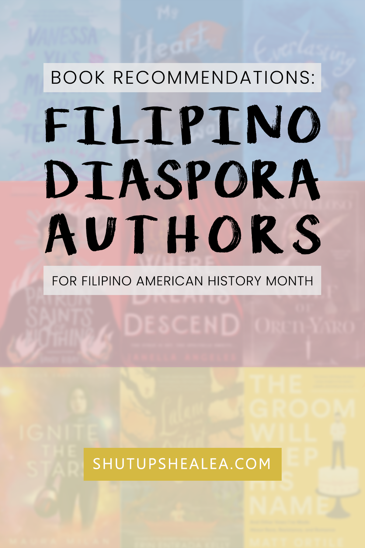 23 Books by Filipino Diaspora Authors For Your Shelf Shut up, Shealea